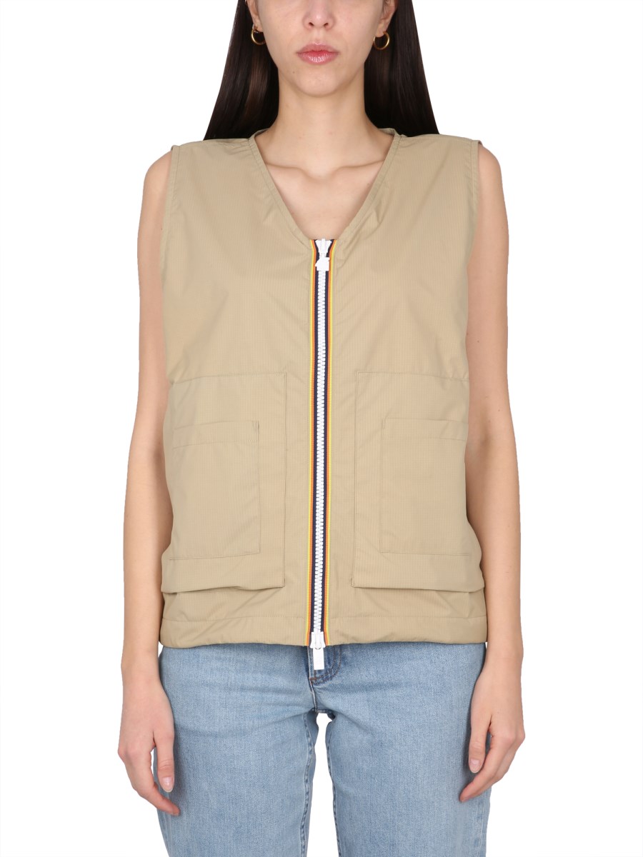 K-WAY    NYLON BARNEL VEST